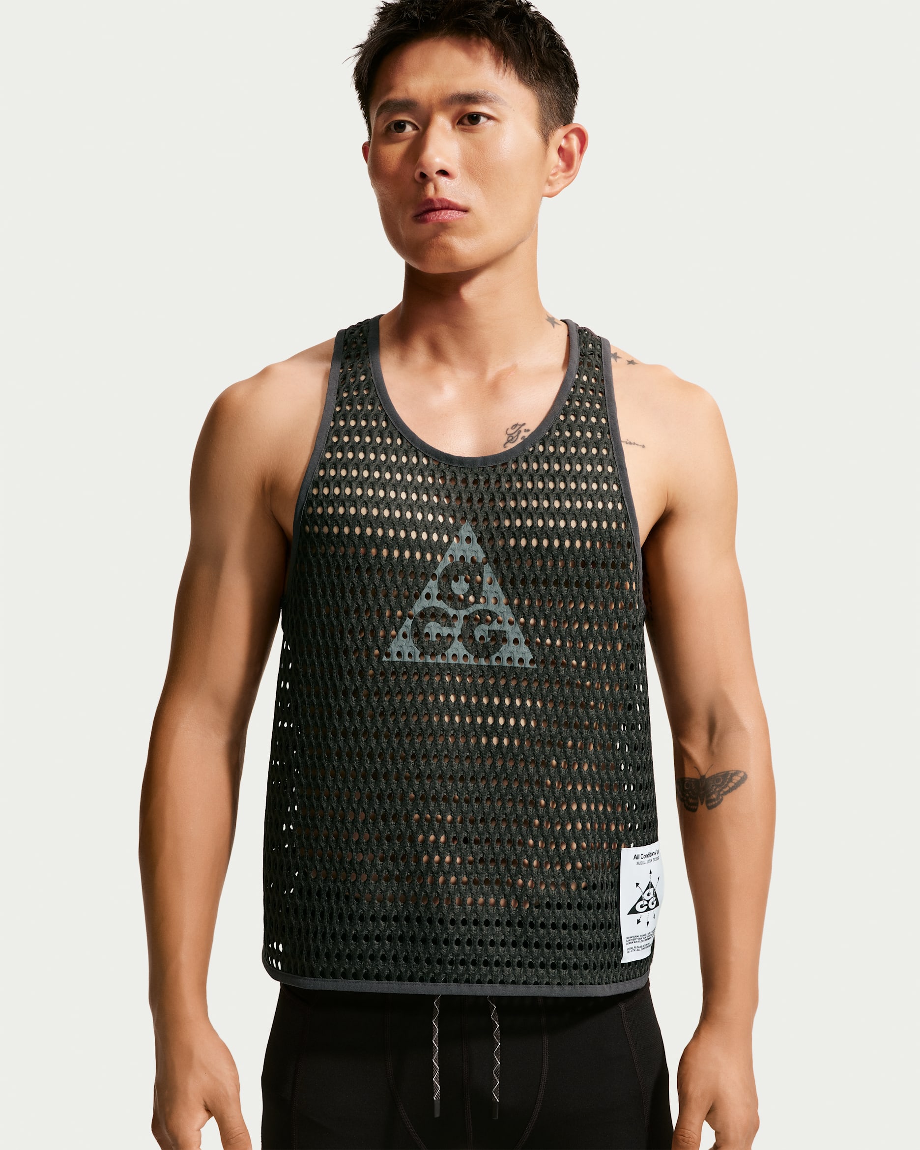 Nike Trail Tank Top ブラック/グレー ACG Radical AirFlow Men's Dri-FIT Trail-Running Tank Top. Nike ID
